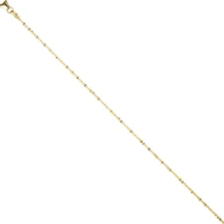 1,3mm Criss-Cross Halskette Collier aus 333 Gold Gelbgold, Goldkette Damen 42cm