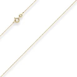 0,7mm Criss-cross-Kette Collier Halskette aus 585 Gold Gelbgold 45cm