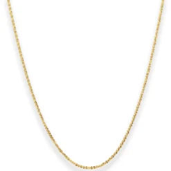 1,4mm Criss-cross-Kette Goldkette Collier Halskette aus 585 Gold Gelbgold 40cm