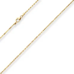 1,4mm Criss-cross-Kette Goldkette Collier Halskette aus 333 Gold Gelbgold 40cm