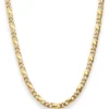 4,9mm Dollarkette Goldkette Collier Halskette aus 333 Gold Gelbgold 60cm