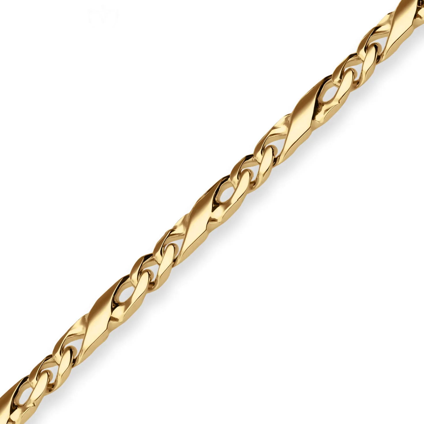 4,9mm Dollarkette Goldkette Collier Halskette aus 333 Gold Gelbgold 60cm