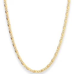 3,4mm Dollarkette Goldkette Collier Halskette aus 333 Gold Gelbgold 50cm