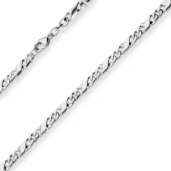 4,9mm Dollarkette Silberkette Collier Halskette aus 925 Silber rhodiniert 45cm
