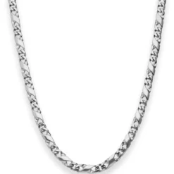 4,9mm Dollarkette Silberkette Collier Halskette aus 925 Silber rhodiniert 45cm