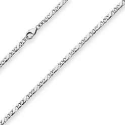 3,7mm Dollarkette Silberkette Collier Halskette aus 925 Silber rhodiniert 50cm