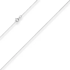 1mm Doppelankerkette Goldkette Collier Halskette aus 375 Gold Weißgold 45cm