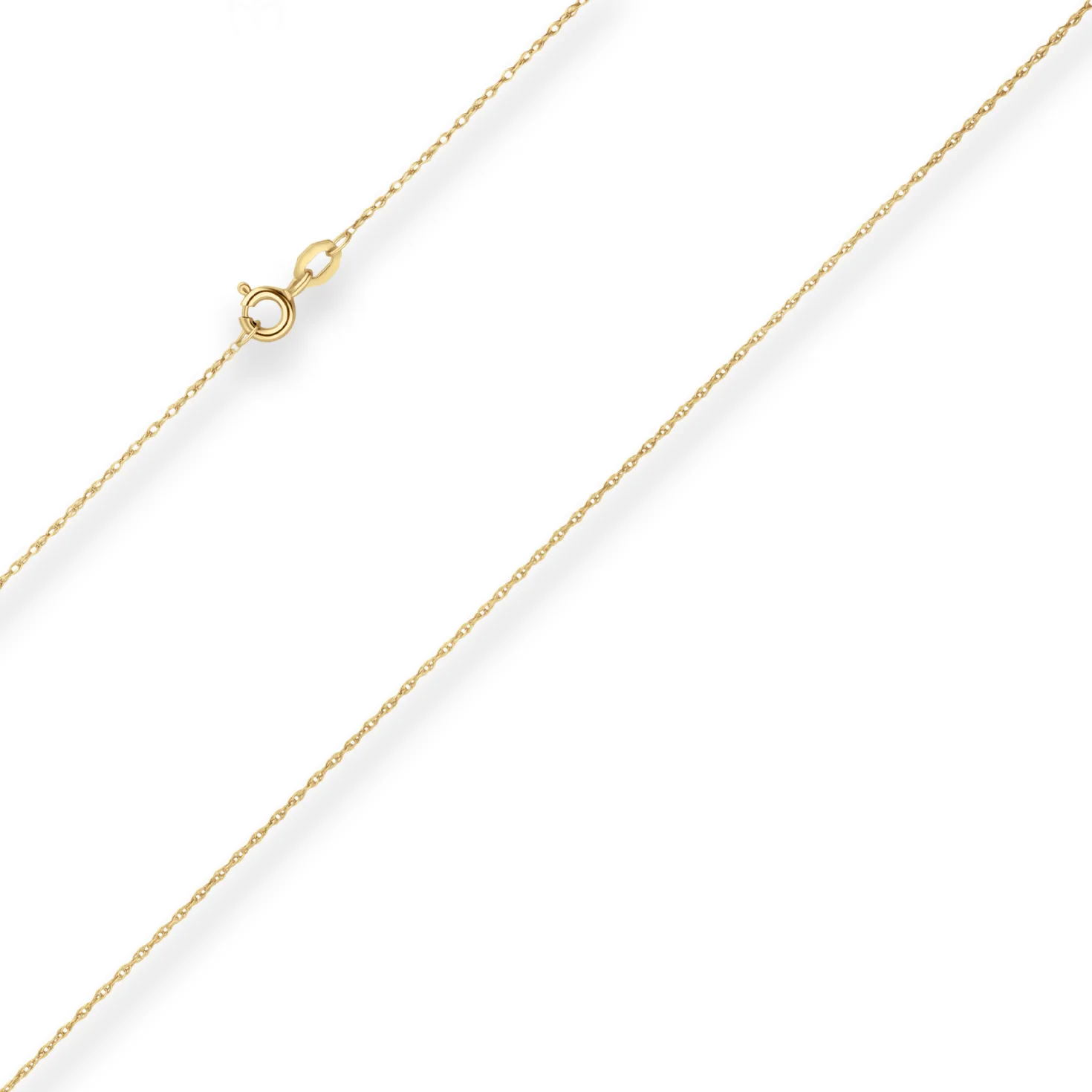 1mm Doppelankerkette Goldkette Collier Halskette aus 375 Gold Gelbgold 45cm