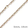 5mm Erbs-Anker oval Armband Armkette Armschmuck aus 585 Gold Rotgold 19cm