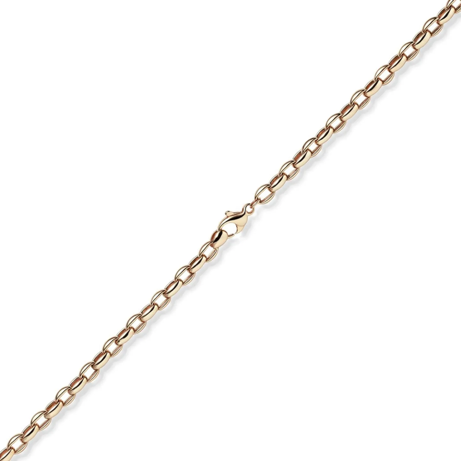 5mm Erbs-Anker oval Kette Halskette Collier aus 585 Gold Rotgold 45cm