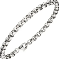 4,5mm Erbsarmband Armband Armkette Silberarmband aus 925 Silber, 21cm