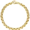 6,1mm Erbsarmband Armband Armschmuck aus 585 Gold Gelbgold 19cm