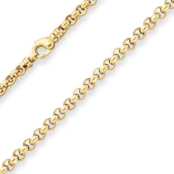7,2mm Erbskette Goldkette Collier Halskette aus 585 Gold Gelbgold 50cm