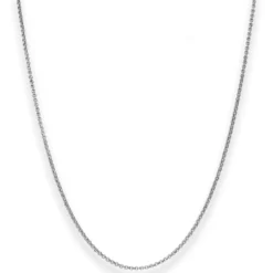1,5mm Erbskette Goldkette Collier Halskette aus 585 Gold Weißgold 42cm
