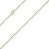 1,5mm Erbskette Goldkette Collier Halskette aus 585 Gold Gelbgold 50cm
