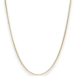 1,5mm Erbskette Goldkette Collier Halskette aus 333 Gold Gelbgold 45cm