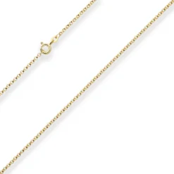 2mm Erbskette Goldkette Collier Halskette aus 585 Gold Gelbgold 50cm