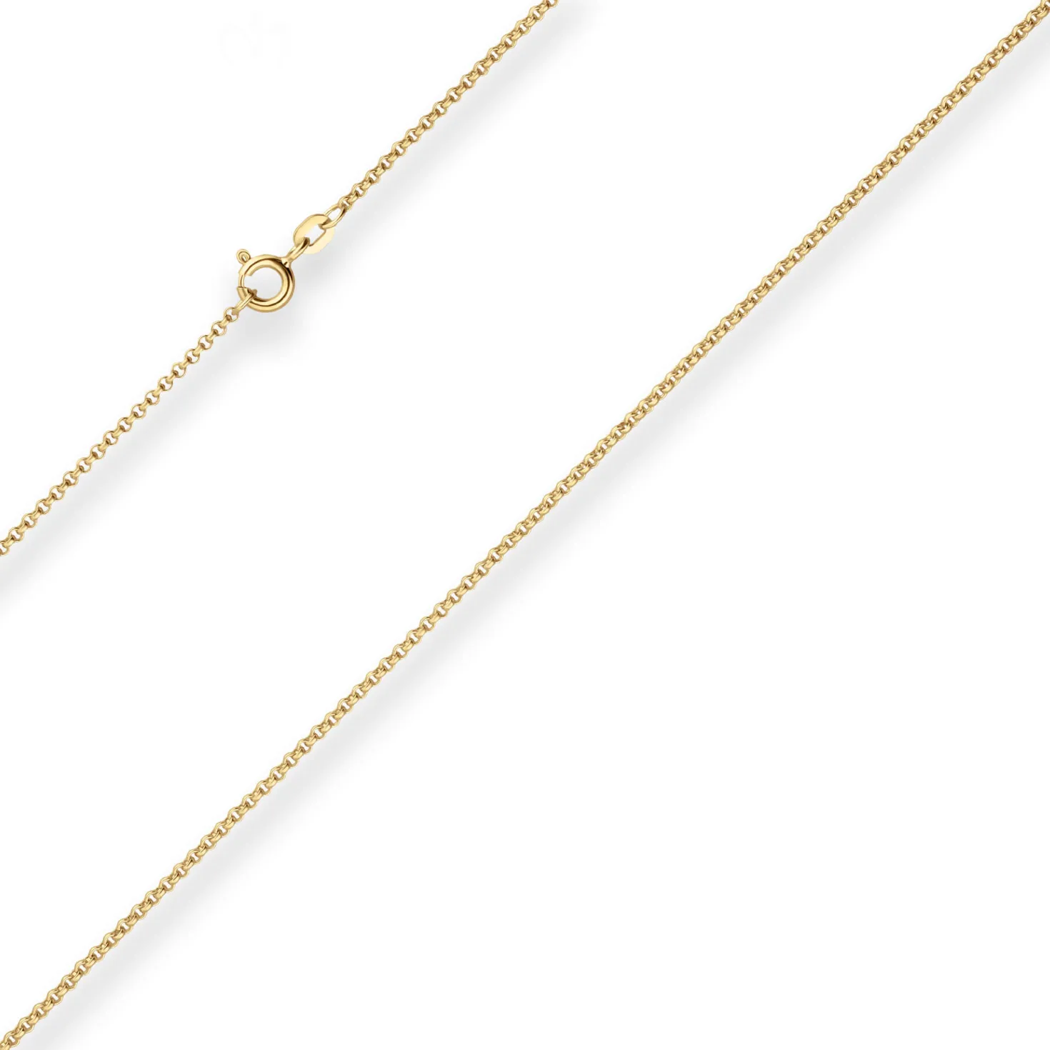 1,5mm Erbskette Goldkette Collier Halskette aus 585 Gold Gelbgold 50cm