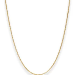 1,5mm Erbskette Goldkette Collier Halskette aus 585 Gold Gelbgold 50cm