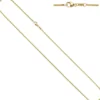 1,5mm Erbskette Halskette Collier aus 585 Gold Gelbgold 40cm