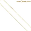 1,5mm Erbskette Kette Collier, 333 Gold Gelbgold, Goldkette, 42 cm