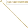 2,5mm Erbskette Kette Collier, 333 Gold Gelbgold, Goldkette, 42 cm