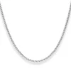 2mm Erbskette Silberkette Collier Halskette aus 925 Silber 50cm