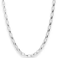 5mm Erbskette Silberkette Collier Halskette aus 925 Silber 45cm