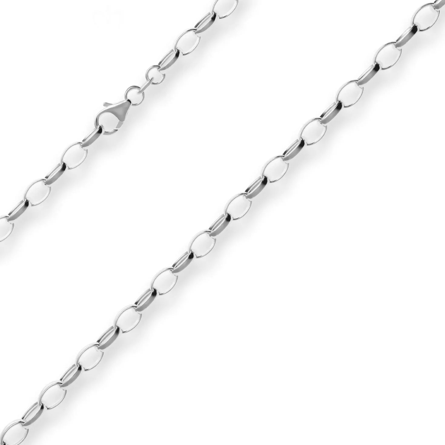 5mm Erbskette Silberkette Collier Halskette aus 925 Silber 45cm