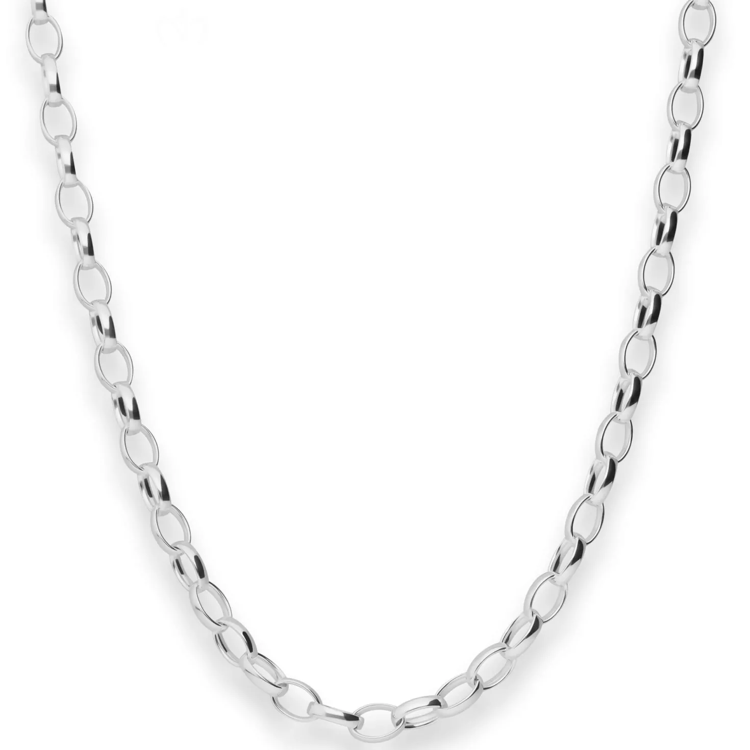 5mm Erbskette Silberkette Collier Halskette aus 925 Silber 50cm