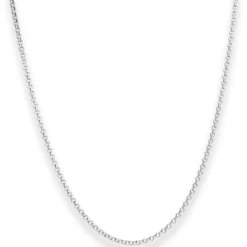 2mm Erbskette Silberkette Collier Halskette aus 925 Silber 75cm