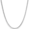 3mm Erbskette Silberkette Collier Halskette aus 925 Silber 55cm