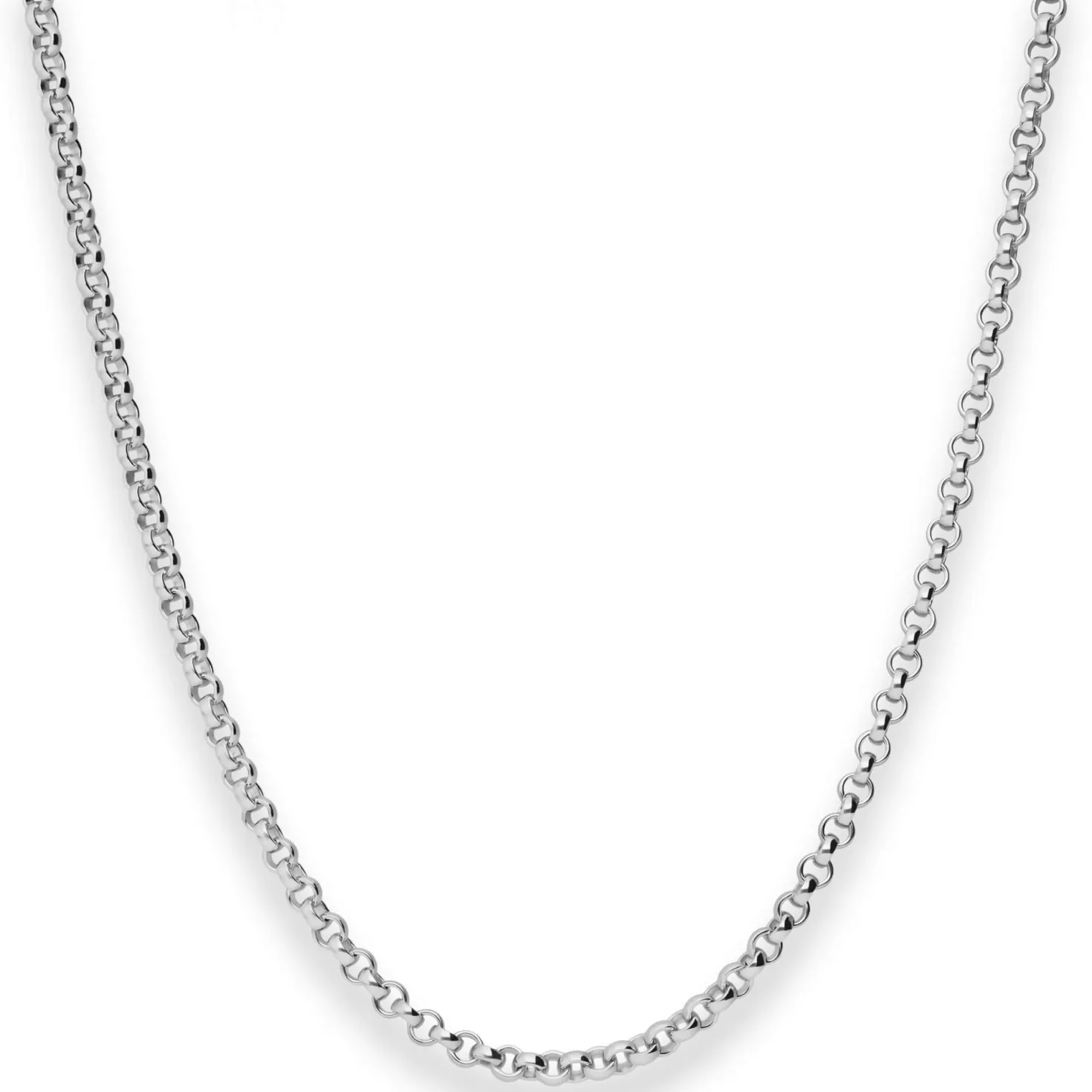 3mm Erbskette Silberkette Collier Halskette aus 925 Silber 55cm