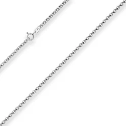3mm Erbskette Silberkette Collier Halskette aus 925 Silber 55cm