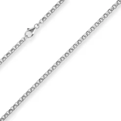 4mm Erbskette Silberkette Collier Halskette aus 925 Silber 50cm