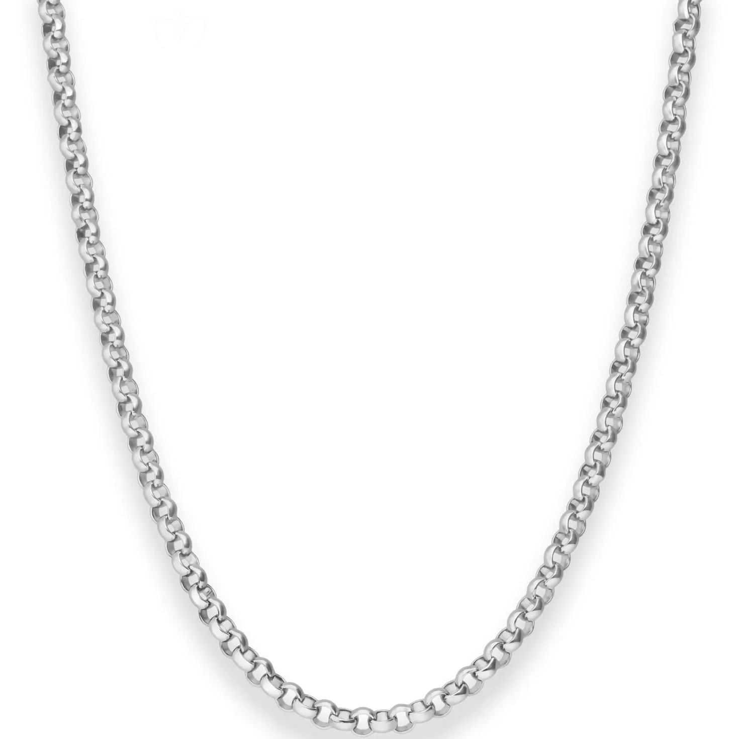 4mm Erbskette Silberkette Collier Halskette aus 925 Silber 50cm