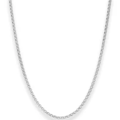 2,5mm Erbskette Silberkette Collier Halskette aus 925 Silber 80cm