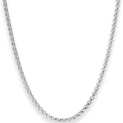 3mm Erbskette Silberkette Collier Halskette aus 925 Silber 45cm