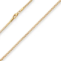 2,5mm Fantasiekette Goldkette Collier Halskette aus 585 Gold gelb/weiß 42cm