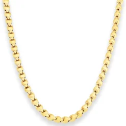 4,9mm Fantasiekette Goldkette Collier Halskette aus 750 Gold Gelbgold 50cm