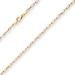 2,7mm Fantasiekette Goldkette Collier Halskette aus 585 Gold Gelbgold 50cm