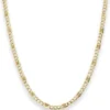 3,8mm Fantasiekette Goldkette Collier Halskette aus 333 Gold Gelbgold 45cm