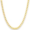 4,9mm Fantasiekette Goldkette Collier Halskette aus 585 Gold Gelbgold 45cm