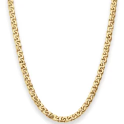 4,9mm Fantasiekette Goldkette Collier Halskette aus 585 Gold Gelbgold 45cm