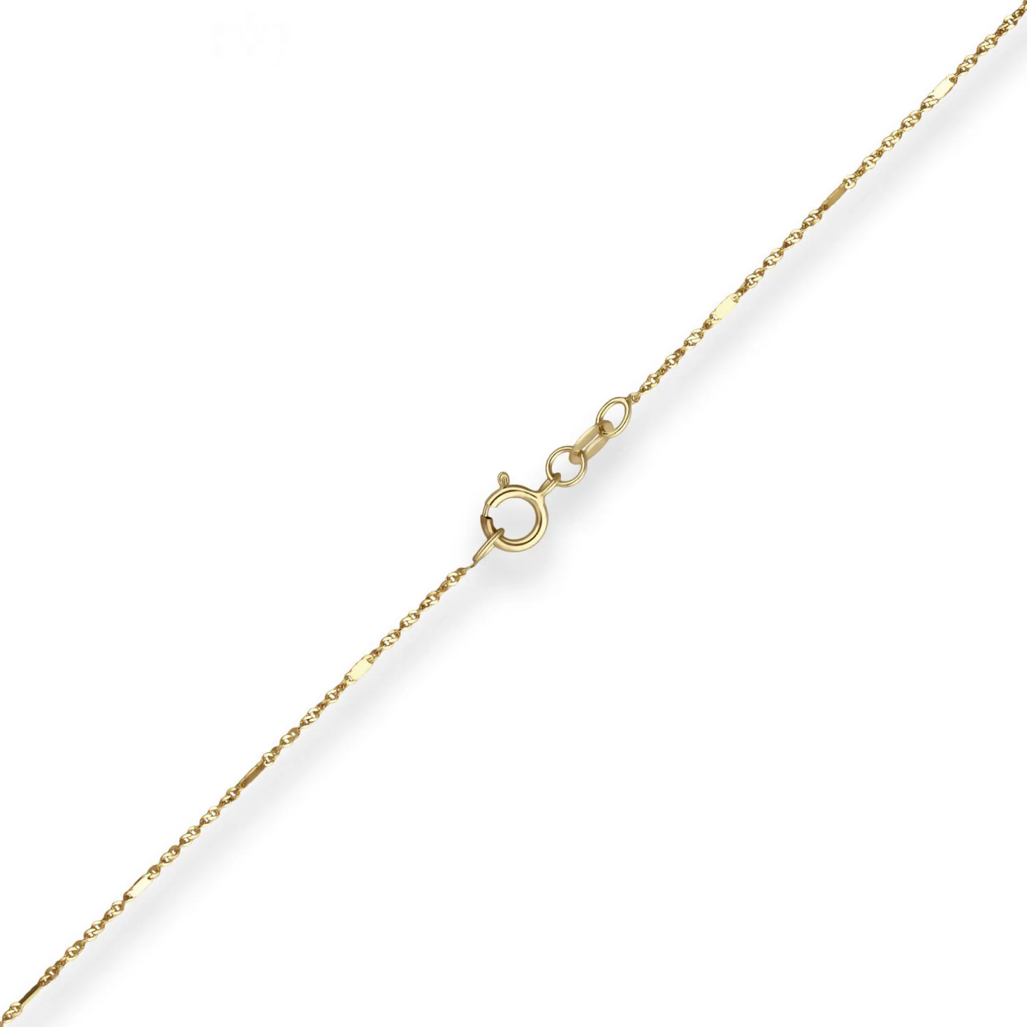 1mm Fantasiekette Goldkette Collier Halskette aus 585 Gold Gelbgold 50cm