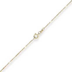 1mm Fantasiekette Goldkette Collier Halskette aus 585 Gold Gelbgold 46cm