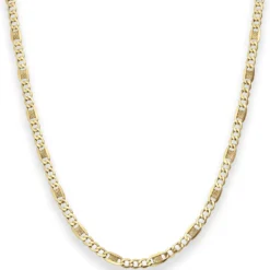 3,8mm Fantasiekette Goldkette Collier Halskette aus 333 Gold Gelbgold 50cm
