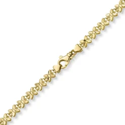 5mm Fantasie Kette Halskette Collier Schmetterlinge aus 585 Gold Gelbgold 50cm