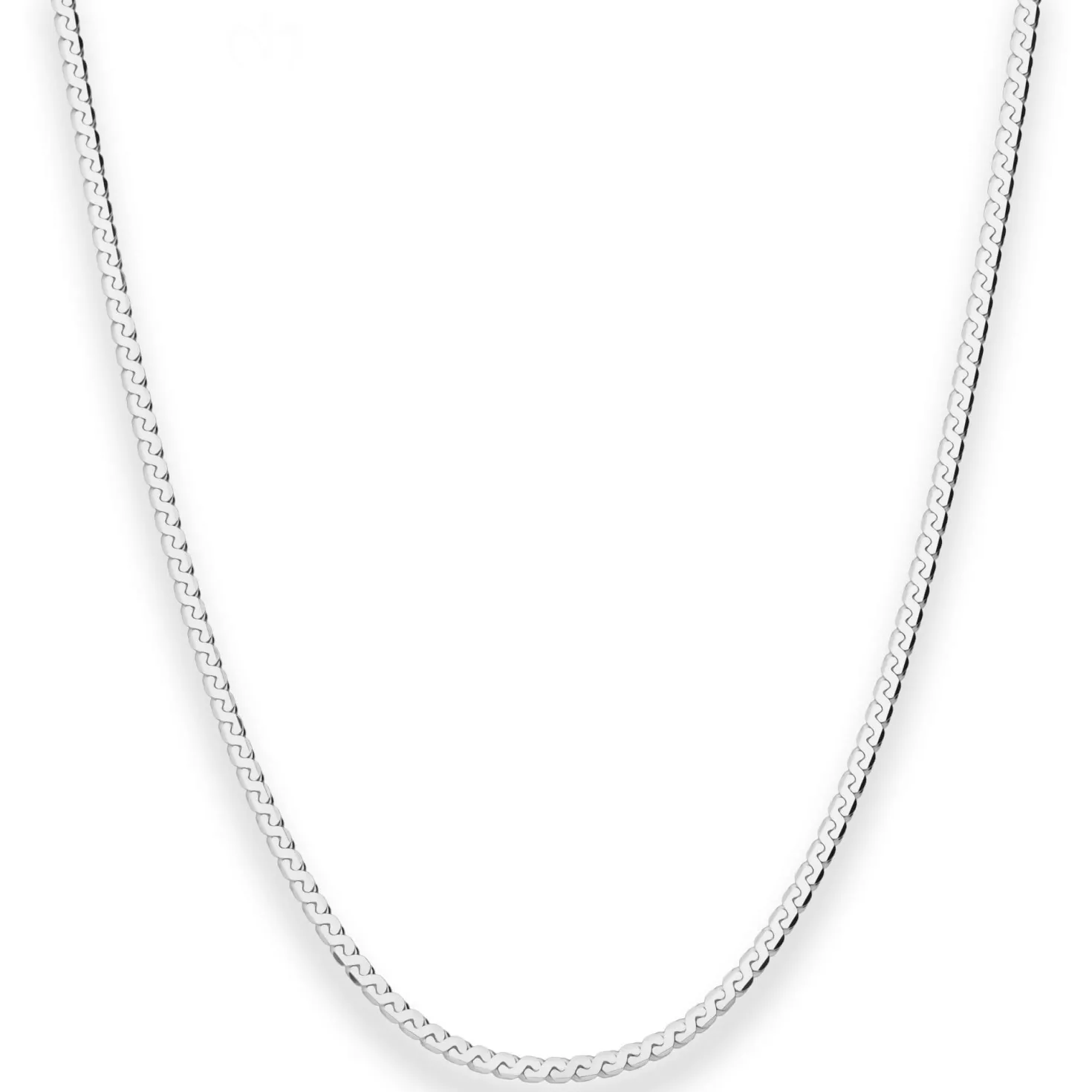 2,3mm Fantasiekette Silberkette Collier Halskette aus 925 Silber 40cm