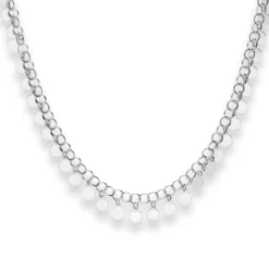 3mm Fantasiekette Silberkette Collier Halskette aus 925 Silber rhodiniert 38cm